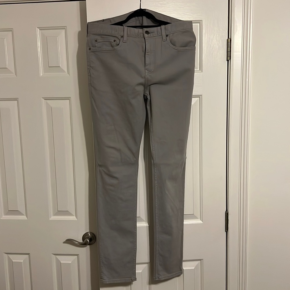 Grey Slim Fit Pants